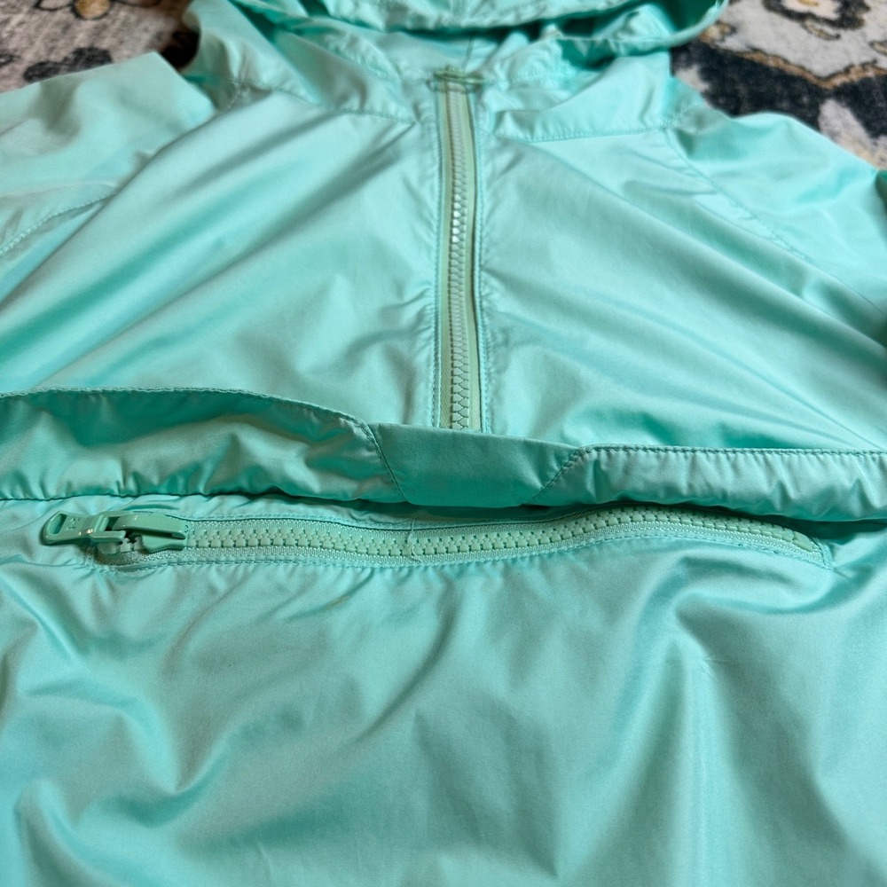 Under Armour UA Storm 1 Anorak Windbreaker Jacket Aqua Hooded Pullover Medium - Picture 6 of 10